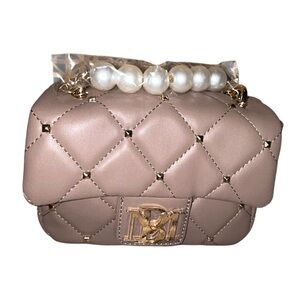 NWT badgley Mischka small studded diamond quilted crossbody bag